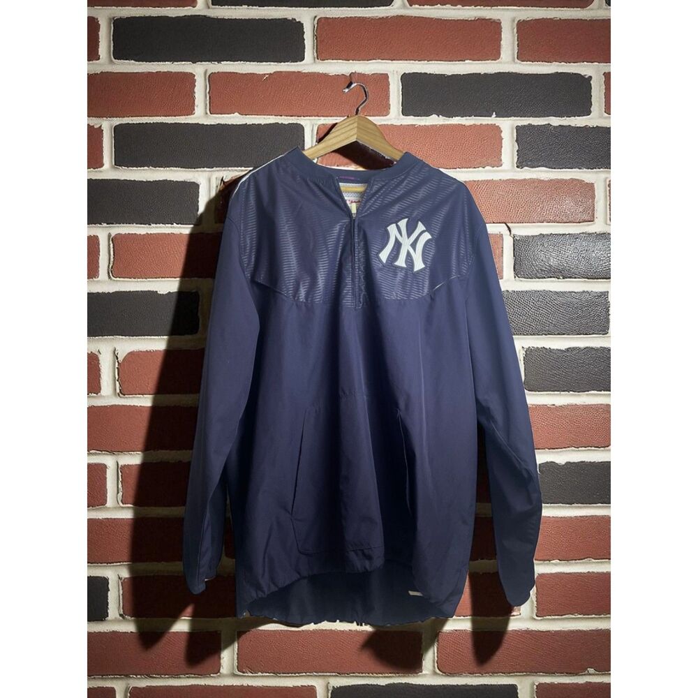 Vintage New York Yankees Majestic MLB Authentic Pullover Jacket - Size XL